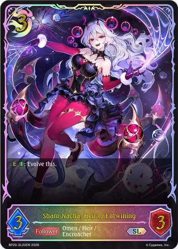 Sham-Nacha, Heir to Entwining (SL) (BP20-SL22EN), Omens and Heirs — Shadowverse card price