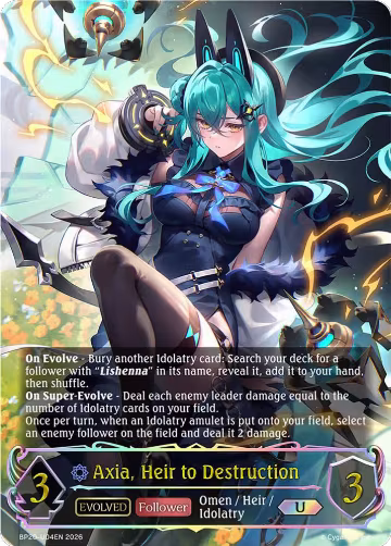Axia, Heir to Destruction (Evolved) (U) (BP20-U04EN), Omens and Heirs — Shadowverse card price