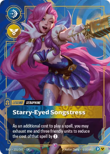 Seraphine, Starry-Eyed Songstress (151/167), Radiance — Riftbound card price