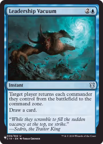 Leadership Vacuum (9), The List Reprints — Magic card price