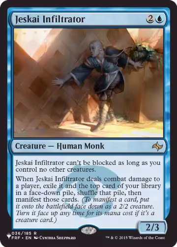 Jeskai Infiltrator (36), The List Reprints — Magic card price