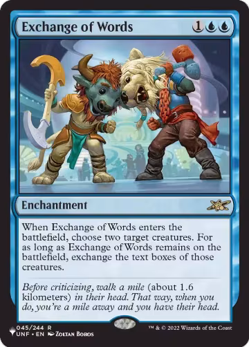 Exchange of Words (45), The List Reprints — Magic card price