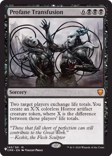 Profane Transfusion (145), The List Reprints — Magic card price