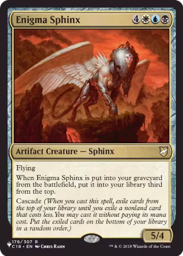 Enigma Sphinx (178), The List Reprints — Magic card price