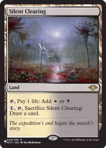 Silent Clearing (246), The List Reprints — Magic card price