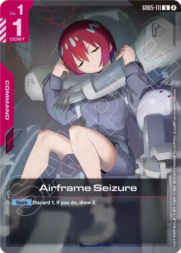 Airframe Seizure (Store Tournament Participation Pack 06) (GD05-111), Gundam Promotional Cards — Gundam card price