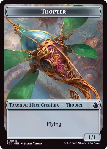 Thopter // Phyrexian Germ Double-Sided Token (15 // 4), Commander: Foundations — Magic card price