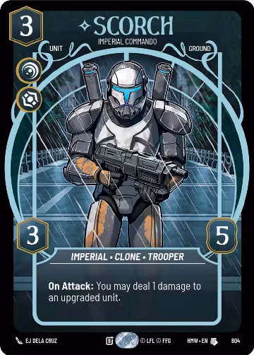 Scorch - Imperial Commando (Prestige) (804), Homeworlds — Star Wars card price