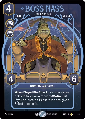 Boss Nass - Otoh Gunga Boss (Prestige) (807), Homeworlds — Star Wars card price
