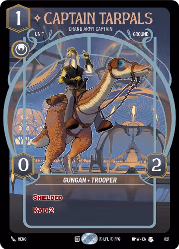 Captain Tarpals - Grand Army Captain (Prestige) (821), Homeworlds — Star Wars card price