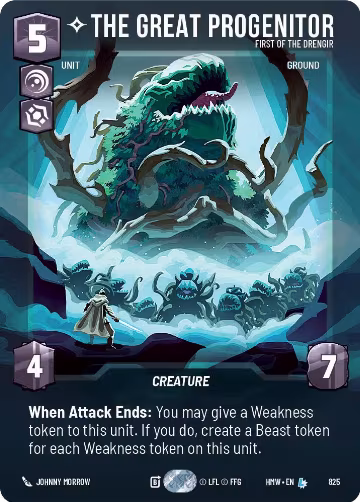 The Great Progenitor - First of the Drengir (Prestige) (825), Homeworlds — Star Wars card price