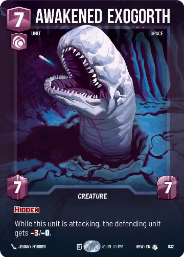 Awakened Exogorth (Prestige) (832), Homeworlds — Star Wars card price
