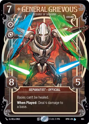 General Grievous - Scourge of Dathomir (Prestige Foil) (864), Homeworlds — Star Wars card price