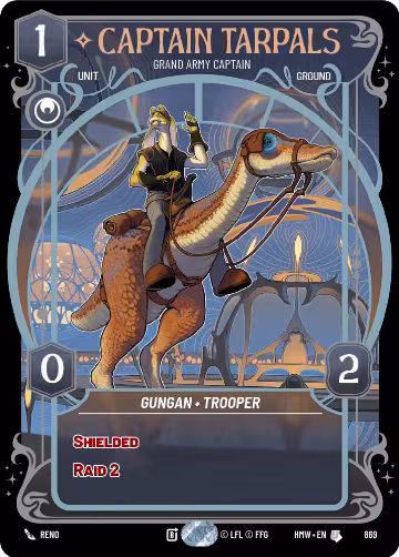 Captain Tarpals - Grand Army Captain (Prestige Foil) (869), Homeworlds — Star Wars card price