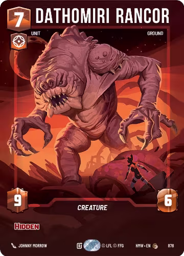 Dathomiri Rancor (Prestige Foil) (878), Homeworlds — Star Wars card price