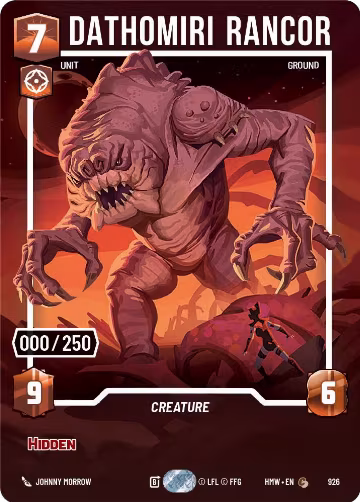 Dathomiri Rancor (Serialized) (926), Homeworlds — Star Wars card price