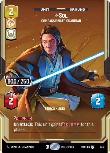 Sol - Compassionate Guardian (Serialized) (935), Homeworlds — Star Wars card price
