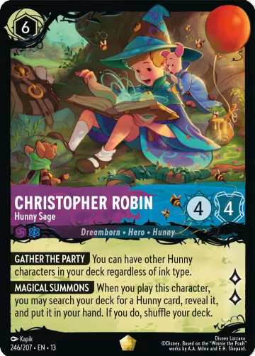 Christopher Robin - Hunny Sage (246/207), Illumineer's Quest: The Great Hunny Rescue — Lorcana card price