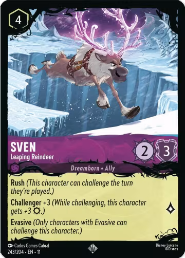 Sven - Leaping Reindeer (243/204), Illumineer's Quest: The Great Hunny Rescue — Lorcana card price