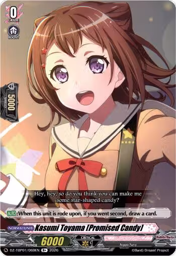 Kasumi Toyama [Promised Candy] (DZ-TBP01/069EN), DZ-TBP01: BanG Dream! Girls Band Party! — Vanguard card price