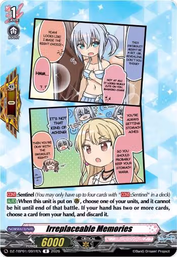 Irreplaceable Memories (F) (DZ-TBP01/091fEN), DZ-TBP01: BanG Dream! Girls Band Party! — Vanguard card price