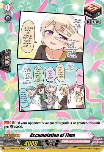 Accumulation of Time (C) (DZ-TBP01/093cEN), DZ-TBP01: BanG Dream! Girls Band Party! — Vanguard card price