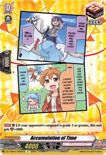 Accumulation of Time (E) (DZ-TBP01/093eEN), DZ-TBP01: BanG Dream! Girls Band Party! — Vanguard card price