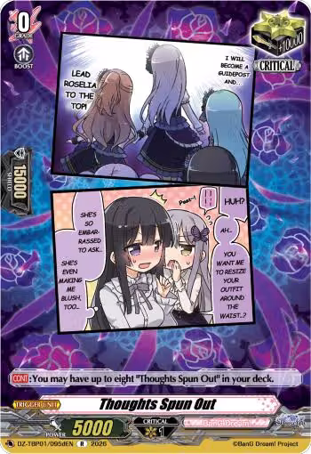 Thoughts Spun Out (D) (DZ-TBP01/095dEN), DZ-TBP01: BanG Dream! Girls Band Party! — Vanguard card price