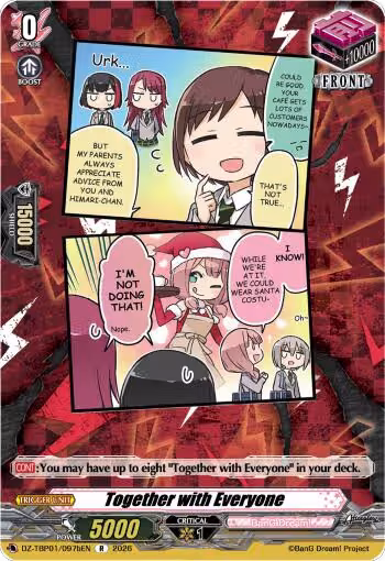 Together with Everyone (B) (DZ-TBP01/097bEN), DZ-TBP01: BanG Dream! Girls Band Party! — Vanguard card price