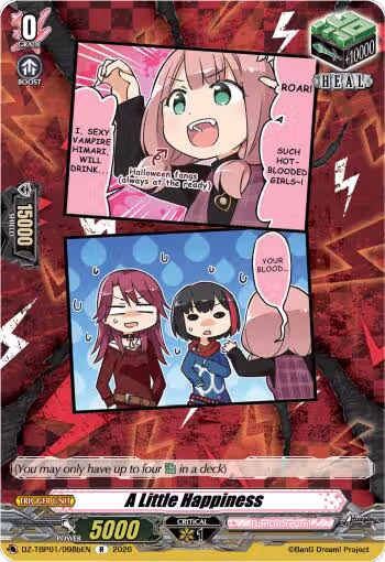 A Little Happiness (B) (DZ-TBP01/098bEN), DZ-TBP01: BanG Dream! Girls Band Party! — Vanguard card price