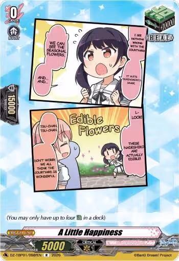 A Little Happiness (F) (DZ-TBP01/098fEN), DZ-TBP01: BanG Dream! Girls Band Party! — Vanguard card price