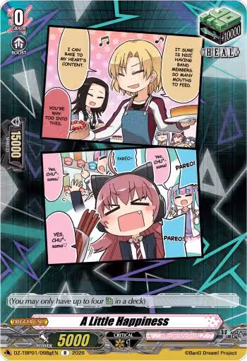 A Little Happiness (G) (DZ-TBP01/098gEN), DZ-TBP01: BanG Dream! Girls Band Party! — Vanguard card price