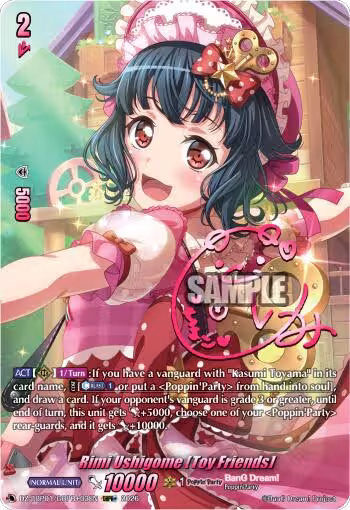 Rimi Ushigome [Toy Friends] (GBPR+) (DZ-TBP01/GBPR+03EN), DZ-TBP01: BanG Dream! Girls Band Party! — Vanguard card price