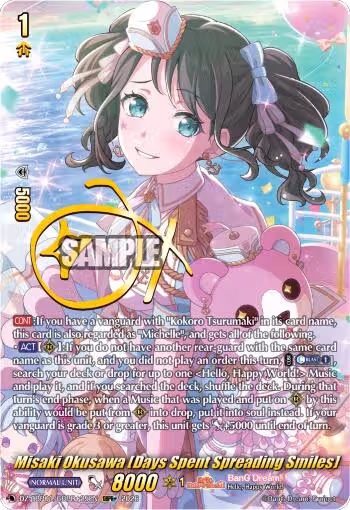 Misaki Okusawa [Days Spent Spreading Smiles] (GBPR+) (DZ-TBP01/GBPR+25EN), DZ-TBP01: BanG Dream! Girls Band Party! — Vanguard card price