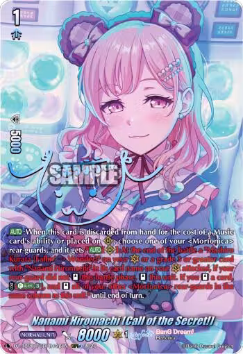 Nanami Hiromachi [Call of the Secret!] (GBPR+) (DZ-TBP01/GBPR+28EN), DZ-TBP01: BanG Dream! Girls Band Party! — Vanguard card price