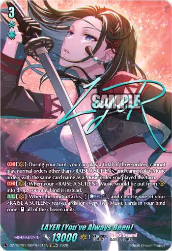 LAYER [You've Always Been] (GBPR+) (DZ-TBP01/GBPR+31EN), DZ-TBP01: BanG Dream! Girls Band Party! — Vanguard card price