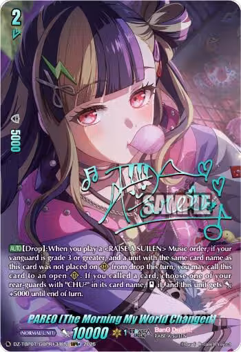 PAREO [A Morning That Changed It All] (GBPR+) (DZ-TBP01/GBPR+34EN), DZ-TBP01: BanG Dream! Girls Band Party! — Vanguard card price