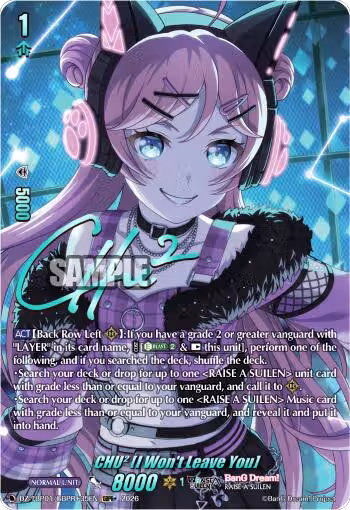 CHU2 [I Won't Leave You] (GBPR+) (DZ-TBP01/GBPR+35EN), DZ-TBP01: BanG Dream! Girls Band Party! — Vanguard card price