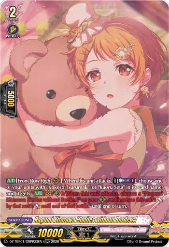 Hagumi Kitazawa [Smiles without Borders] (GBPR) (DZ-TBP01/GBPR23EN), DZ-TBP01: BanG Dream! Girls Band Party! — Vanguard card price