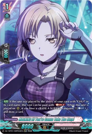 MASKING [If You're Gonna Take The Step] (GBPR) (DZ-TBP01/GBPR33EN), DZ-TBP01: BanG Dream! Girls Band Party! — Vanguard card price