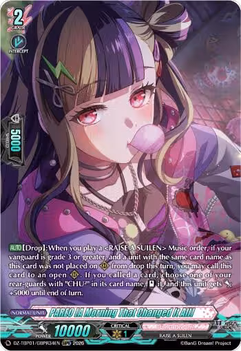 PAREO [A Morning That Changed It All] (GBPR) (DZ-TBP01/GBPR34EN), DZ-TBP01: BanG Dream! Girls Band Party! — Vanguard card price