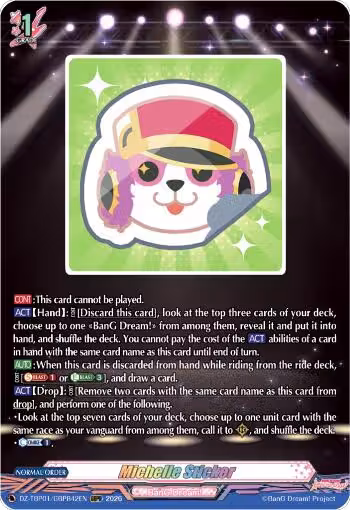 Michelle Sticker (GBPR) (DZ-TBP01/GBPR42EN) — card price