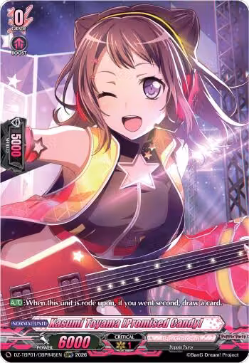 Kasumi Toyama [Promised Candy] (GBPR) (DZ-TBP01/GBPR45EN), DZ-TBP01: BanG Dream! Girls Band Party! — Vanguard card price