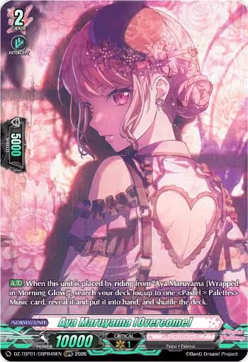 Aya Maruyama [Overcome] (GBPR) (DZ-TBP01/GBPR49EN), DZ-TBP01: BanG Dream! Girls Band Party! — Vanguard card price