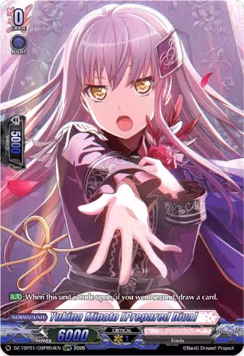 Yukina Minato [Prepared Diva] (GBPR) (DZ-TBP01/GBPR54EN), DZ-TBP01: BanG Dream! Girls Band Party! — Vanguard card price
