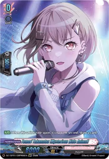 Tomori Takamatsu [Mysterious Little Animal] (GBPR) (DZ-TBP01/GBPR66EN), DZ-TBP01: BanG Dream! Girls Band Party! — Vanguard card price