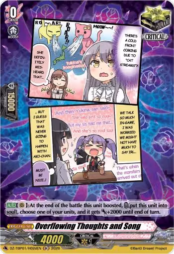 Overflowing Thoughts and Song (D) (H) (DZ-TBP01/H02dEN), DZ-TBP01: BanG Dream! Girls Band Party! — Vanguard card price