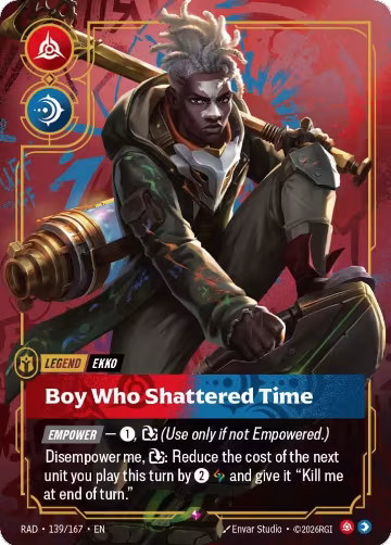 Ekko, Boy Who Shattered Time (139/167), Radiance — Riftbound card price