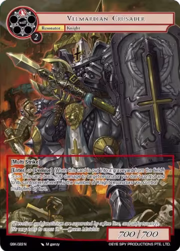 Velmardian Crusader (QSK-022 N), The Quest of the Seven Keys — Force of Will card price