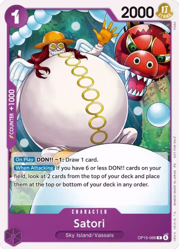 Satori (Tournament Pack 2026 Vol. 4) (OP15-066), One Piece Promotion Cards — One Piece card price